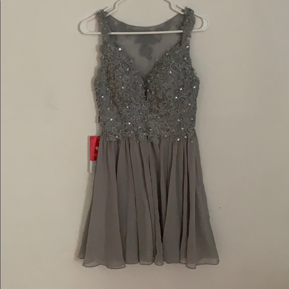 Short Silver dress(never worn)